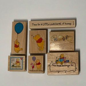Winnie the Pooh Wood Mounted Rubber Stamps